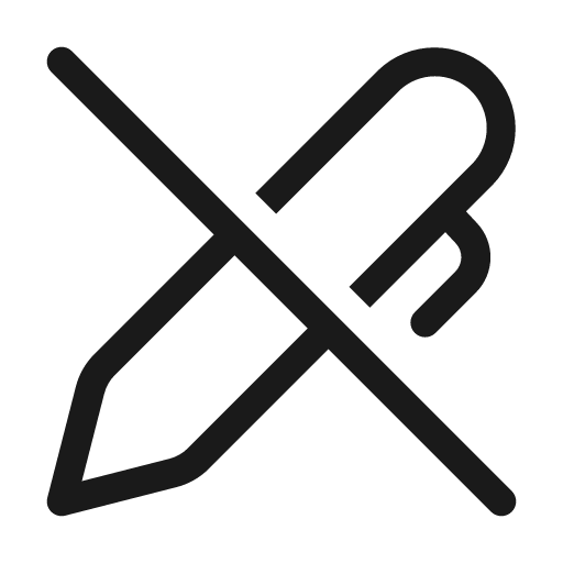 Pen off 48 regular icon, solid style, from Fluent UI System Icons