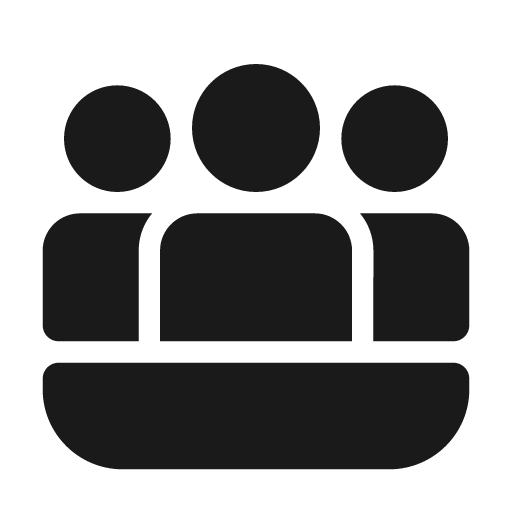 People audience 24 filled icon, filled style, from Fluent UI System Icons