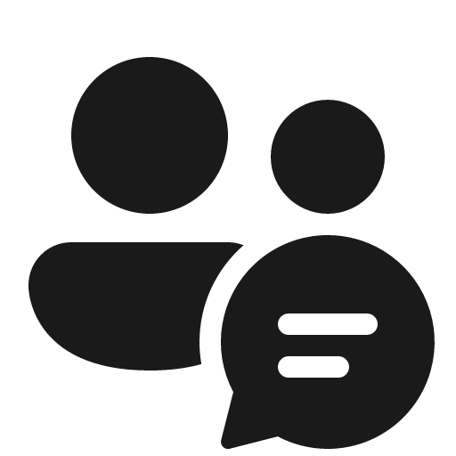 People chat 32 filled icon, filled style, from Fluent UI System Icons