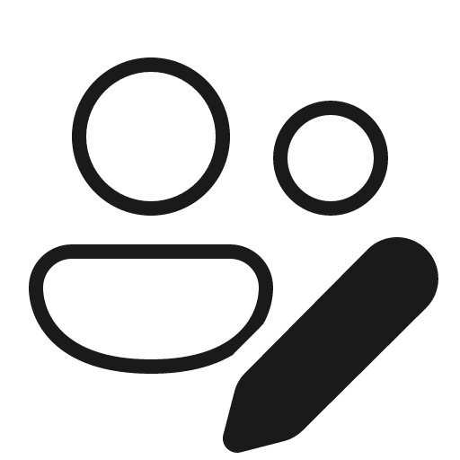 People edit 32 light icon, light style, from Fluent UI System Icons