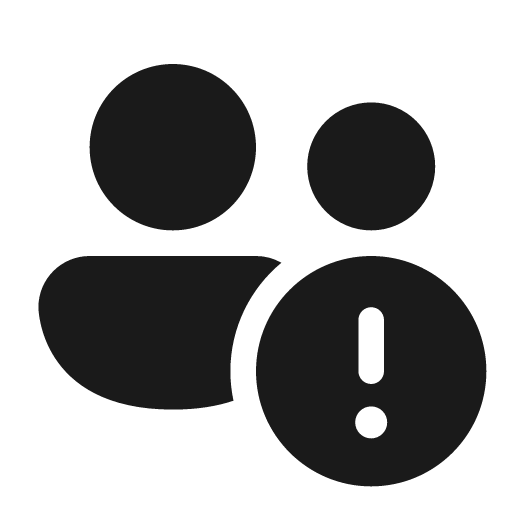 People error 20 filled icon, filled style, from Fluent UI System Icons