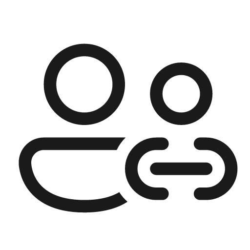 People link 20 regular icon, solid style, from Fluent UI System Icons