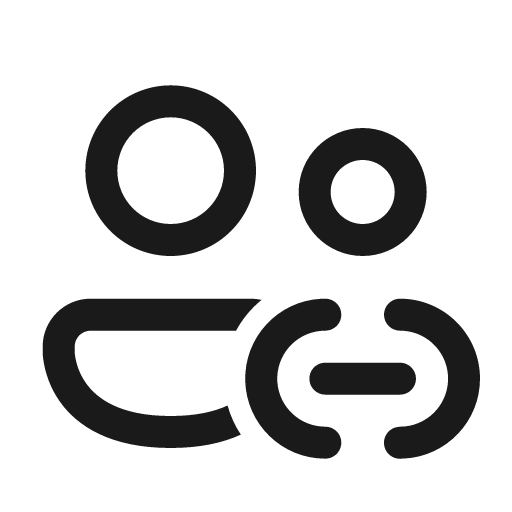 People link 24 regular icon, solid style, from Fluent UI System Icons