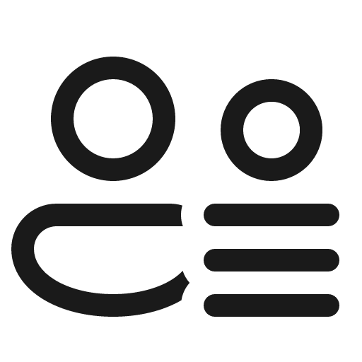 People list 16 regular icon, solid style, from Fluent UI System Icons