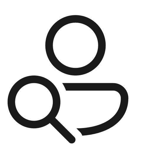 People search 20 regular icon, solid style, from Fluent UI System Icons