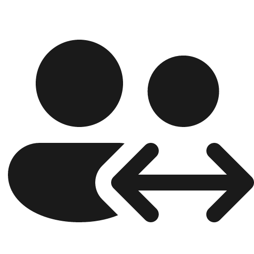People swap 16 filled icon, filled style, from Fluent UI System Icons