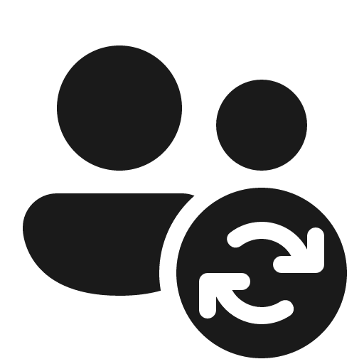 People sync 32 filled icon, filled style, from Fluent UI System Icons