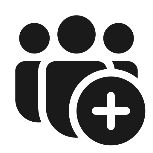People team add 20 filled icon, filled style, from Fluent UI System Icons