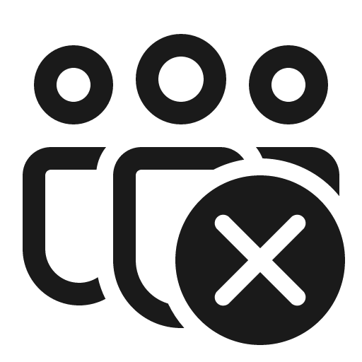 People team delete 32 regular icon, solid style, from Fluent UI System Icons