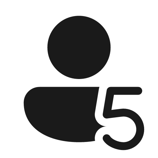 Person 5 20 filled icon, filled style, from Fluent UI System Icons