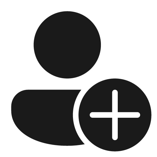 Person add 28 filled icon, filled style, from Fluent UI System Icons