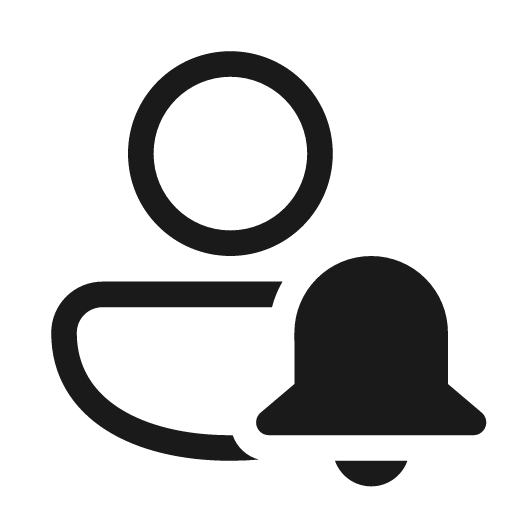 Person alert 20 regular icon, solid style, from Fluent UI System Icons