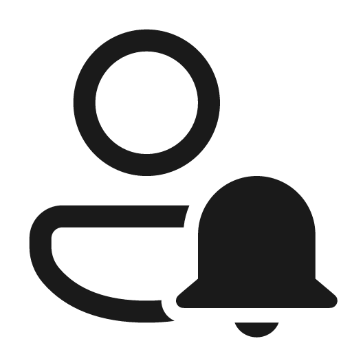 Person alert 24 regular icon, solid style, from Fluent UI System Icons