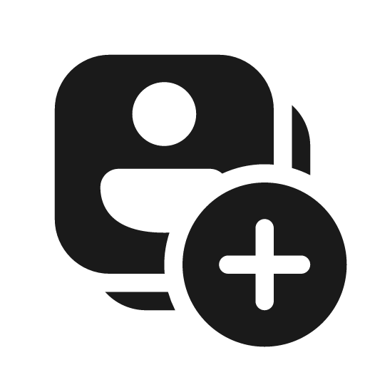 Person board add 20 filled icon, filled style, from Fluent UI System Icons