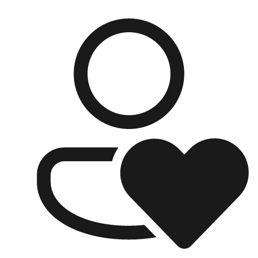 Person heart 28 regular icon, solid style, from Fluent UI System Icons