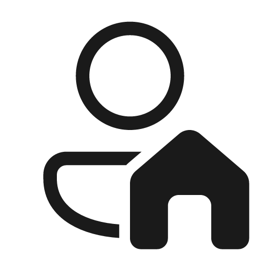 Person home 48 regular icon, solid style, from Fluent UI System Icons