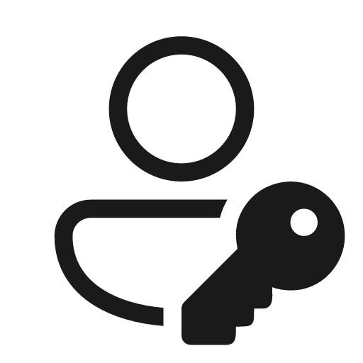 Person key 20 regular icon, solid style, from Fluent UI System Icons