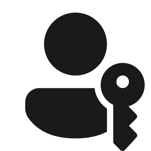 Person passkey 24 filled icon, filled style, from Fluent UI System Icons