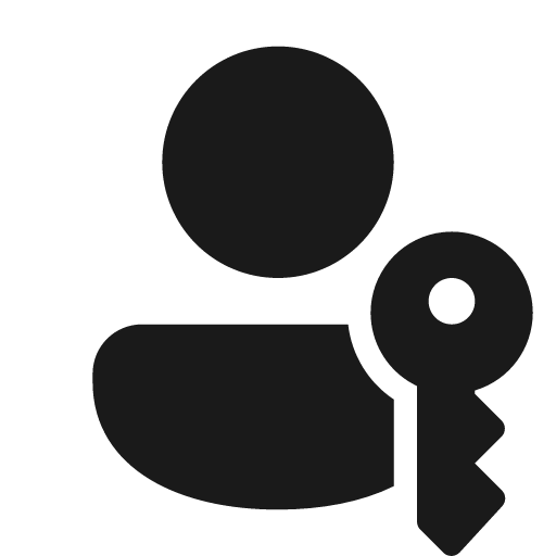 Person passkey 48 filled icon, filled style, from Fluent UI System Icons