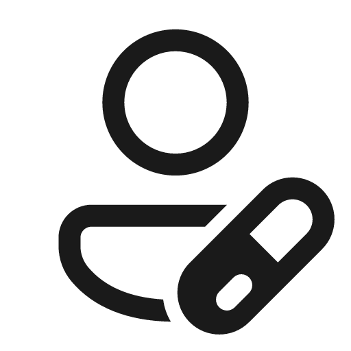Person pill 24 regular icon, solid style, from Fluent UI System Icons