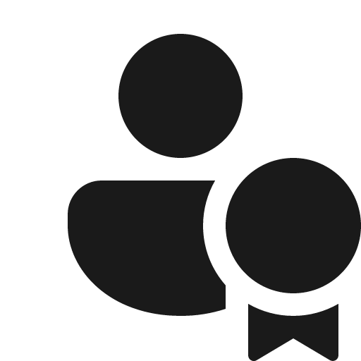 Person ribbon 16 filled icon, filled style, from Fluent UI System Icons