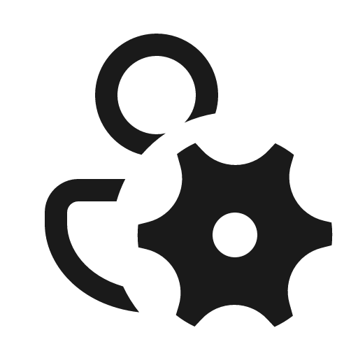 Person settings 16 regular icon, solid style, from Fluent UI System Icons