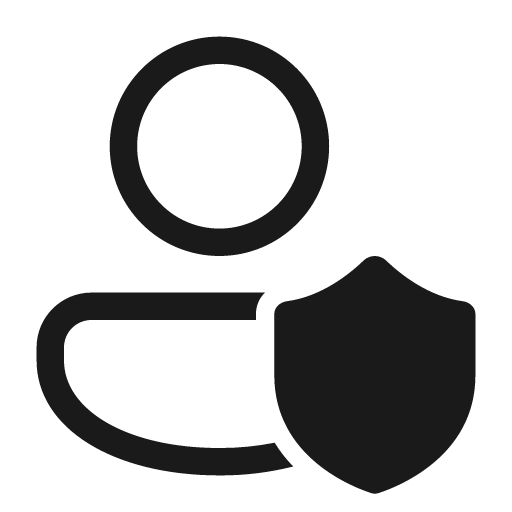Person shield 28 regular icon, solid style, from Fluent UI System Icons