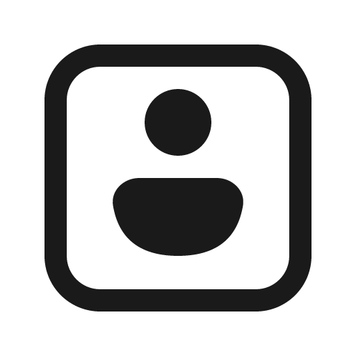 Person square 16 regular icon, solid style, from Fluent UI System Icons