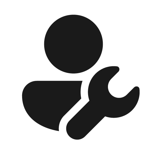 Person wrench 20 filled icon, filled style, from Fluent UI System Icons