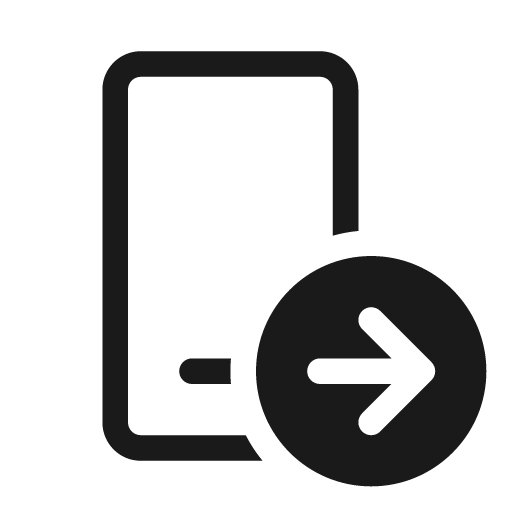 Phone arrow right 20 regular icon, solid style, from Fluent UI System Icons