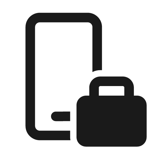 Phone briefcase 24 regular icon, solid style, from Fluent UI System Icons