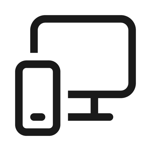 Phone desktop 20 regular icon, solid style, from Fluent UI System Icons