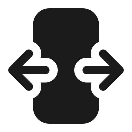 Phone span out 16 filled icon, filled style, from Fluent UI System Icons