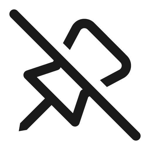 Pin off 16 regular icon, solid style, from Fluent UI System Icons