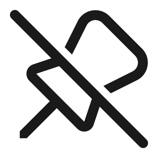 Pin off 32 regular icon, solid style, from Fluent UI System Icons