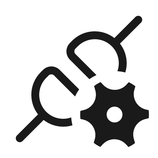Plug connected settings 20 regular icon, solid style, from Fluent UI System Icons
