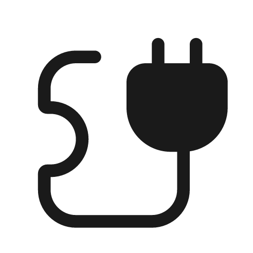 Plug puzzle 20 filled icon, filled style, from Fluent UI System Icons