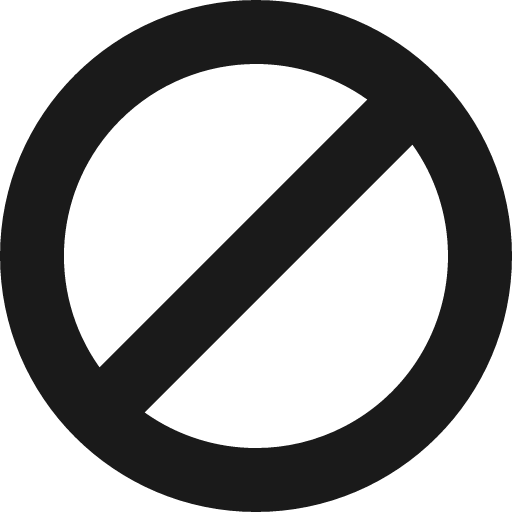 Presence blocked 16 regular icon, solid style, from Fluent UI System Icons