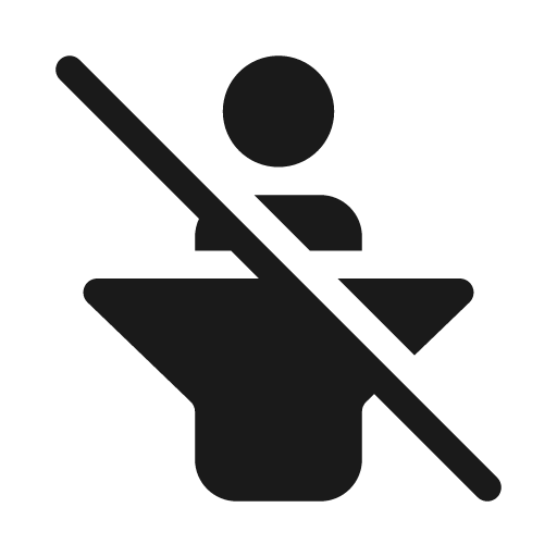 Presenter off 20 filled icon, filled style, from Fluent UI System Icons