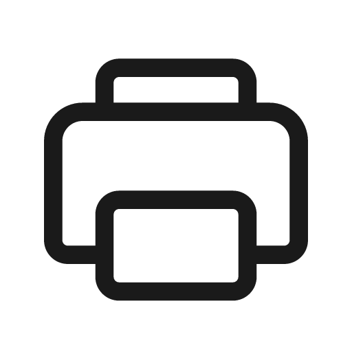 Print 48 regular icon, solid style, from Fluent UI System Icons
