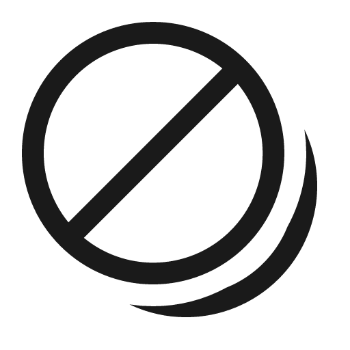 Prohibited multiple 16 regular icon, solid style, from Fluent UI System Icons