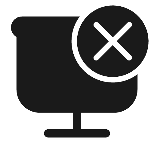 Projection screen dismiss 28 filled icon, filled style, from Fluent UI System Icons