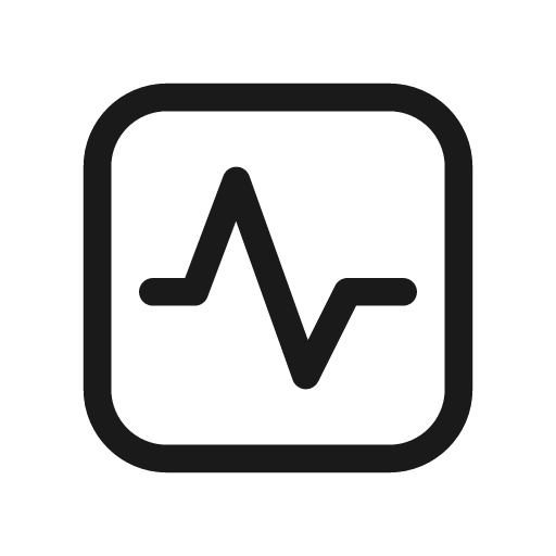Pulse square 20 regular icon, solid style, from Fluent UI System Icons
