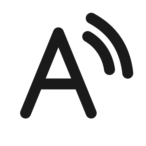 Read aloud 20 filled icon, filled style, from Fluent UI System Icons