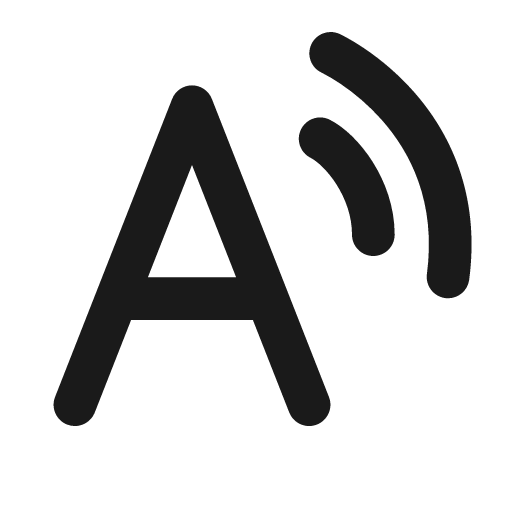 Read aloud 24 filled icon, filled style, from Fluent UI System Icons