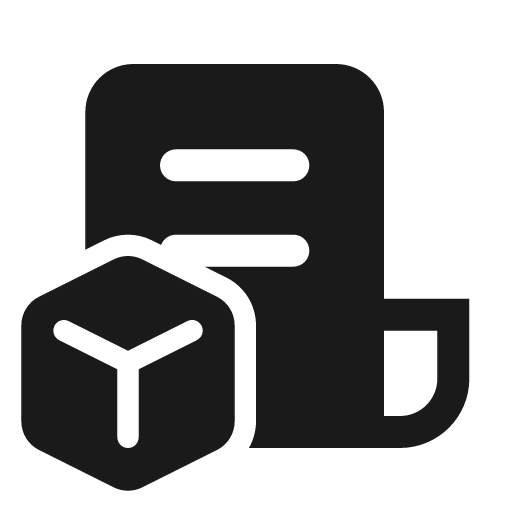 Receipt cube 24 filled icon, filled style, from Fluent UI System Icons