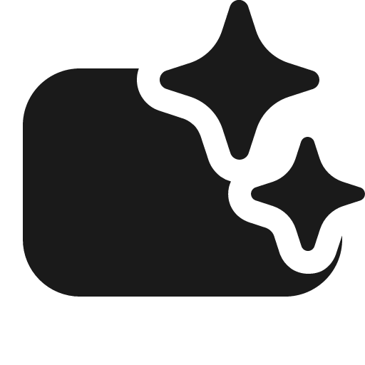 Rectangle landscape sparkle 16 filled icon, filled style, from Fluent UI System Icons