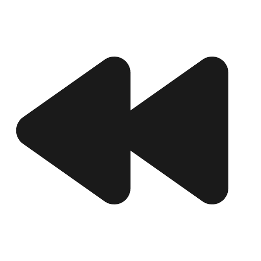 Rewind 16 filled icon, filled style, from Fluent UI System Icons