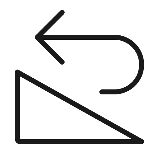 Rotate left 32 light icon, light style, from Fluent UI System Icons