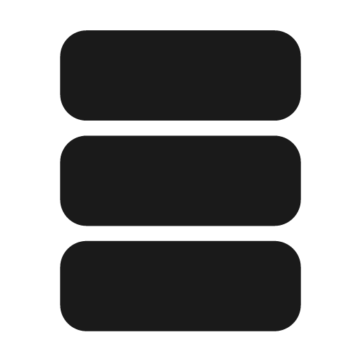 Row triple 24 filled icon, filled style, from Fluent UI System Icons